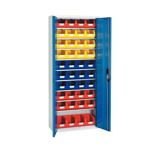 Armoire 1690x700x300 avec porte 9 tab et 40 bacs