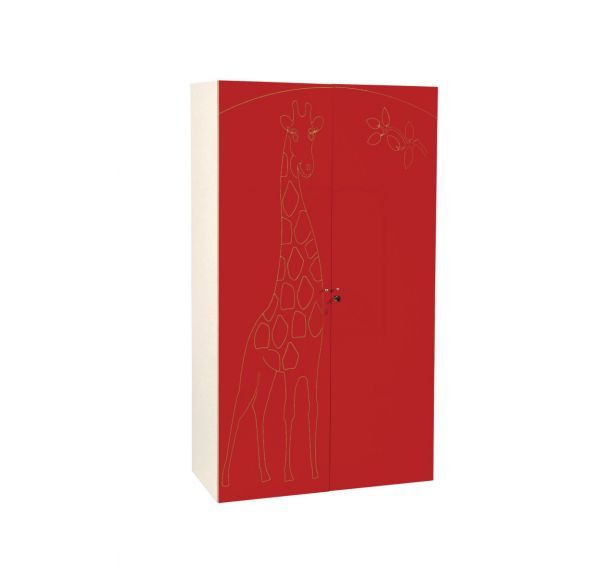 Armoire 2 portes Zébulon décor girafe