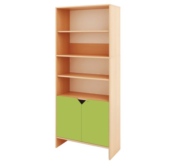 Armoire Basik à demi portes basses 84 x 39 x 200 cm
