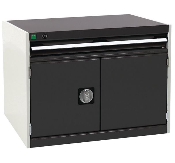 Armoire Cubio SL combinée gris clair / gris anthracite