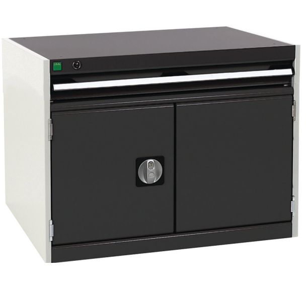 Armoire Cubio SL combinée gris clair / gris anthracite