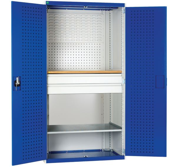 Armoire Cubio à portes perforées 1050x650x2000mm - Bott