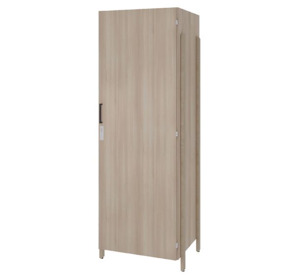Armoire JEFF 1 porte 1/2 penderie et 1/2 lingère