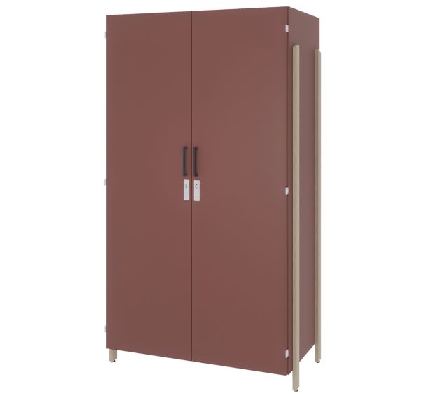 Armoire JEFF 2 portes 1 penderie et 1 lingère