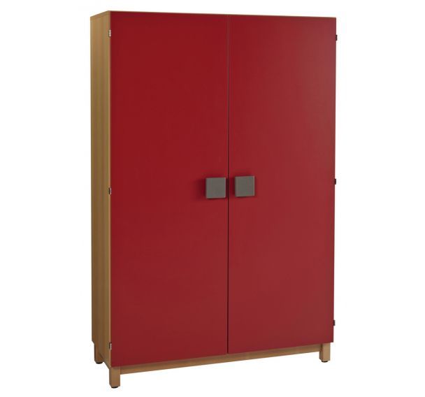 Armoire Lana portes rouge - Manutan Expert