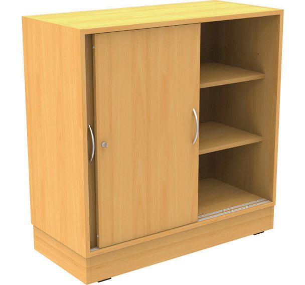 Armoire Octet portes coulissantes socle panneau-Manutan Expert