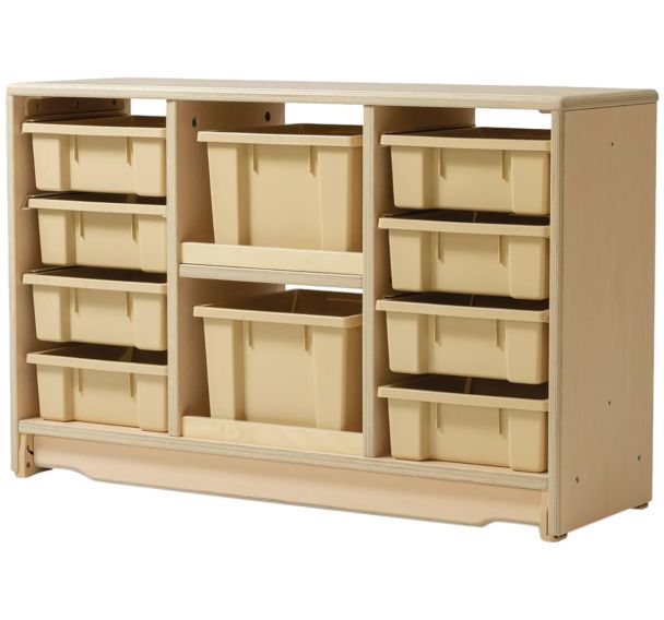Armoire  Pine avec bacs beige-Mirplay School
