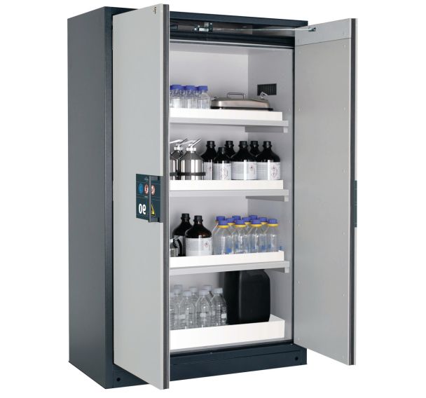 Armoire Q-PEGASUS-90 - Bac et étagère de rétention - 1193mm - Asecos