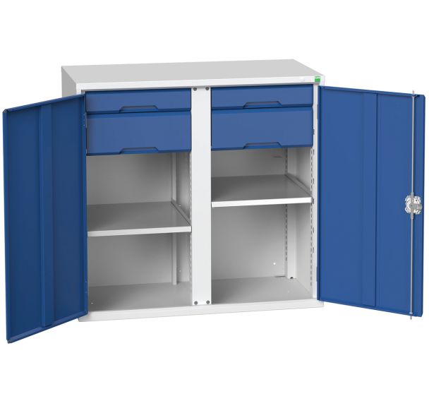 Armoire Verso 2x2 tiroirs portes pleines - Bott