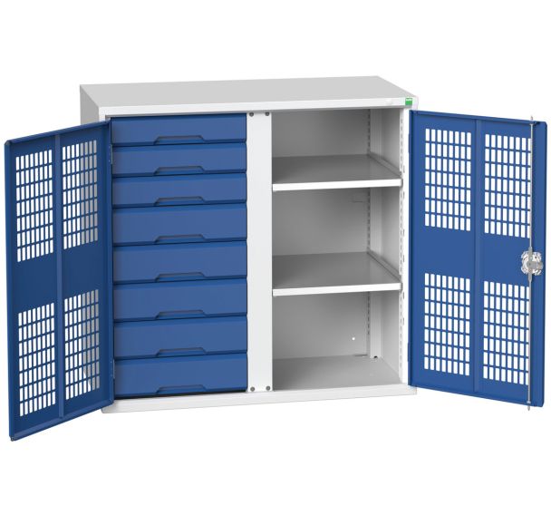 Armoire Verso 8 tiroirs portes ventilées - Bott