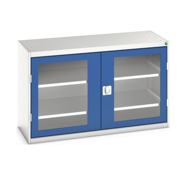 Armoire Verso Portes Transparentes Avec 2 Tablettes 1300x550x800_Bott
