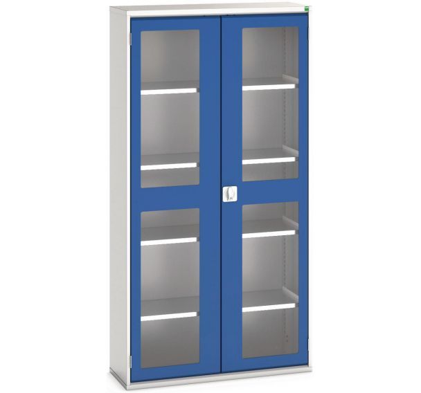 Armoire Verso Portes Transparentes Avec 4 Tablettes 1050x350x2000_Bott