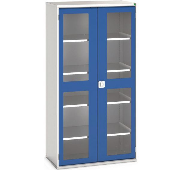 Armoire Verso Portes Transparentes Avec 4 Tablettes 1050x550x2000_Bott