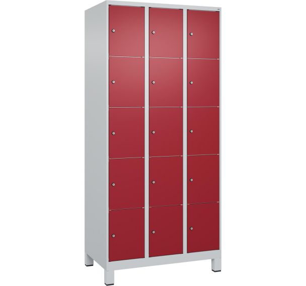 Armoire à casiers Classic PLUS sur pieds - 15 casiers - C+P