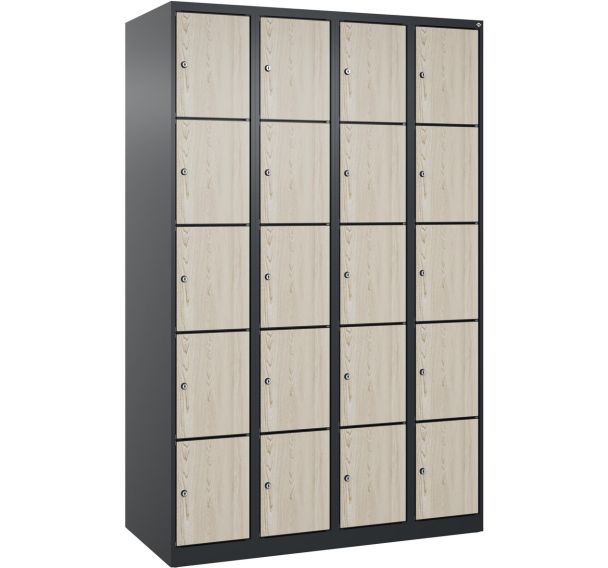Armoire à casiers Evolo PLUS-20 casiers-RAL7021