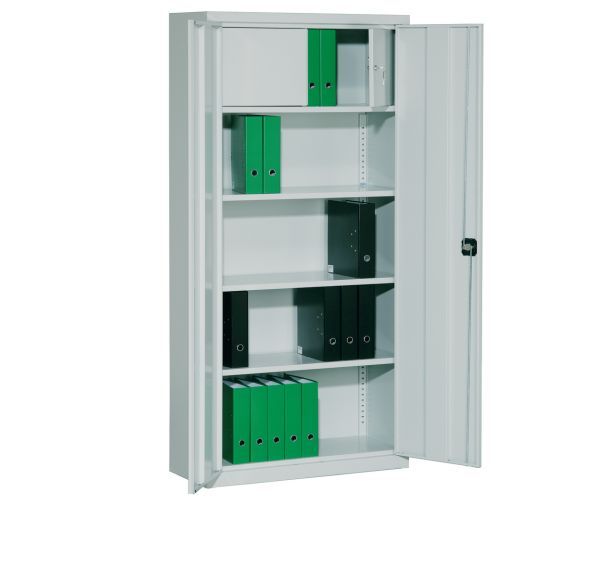 Armoire à dossiers métallique - 195x95x40 cm - 3 étagères