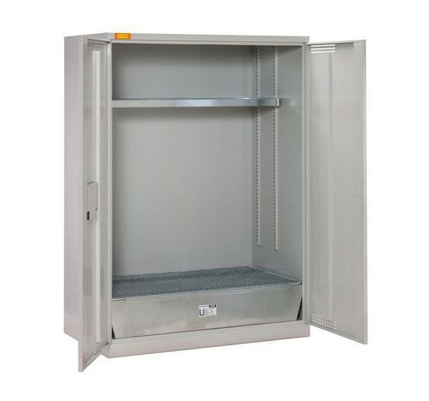 Armoire à fût 14/20 avec bac de rétention - 210 L - Cemo