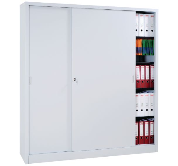 Armoire à monter porte coulissante - Haute - L 160 cm - Manutan Expert