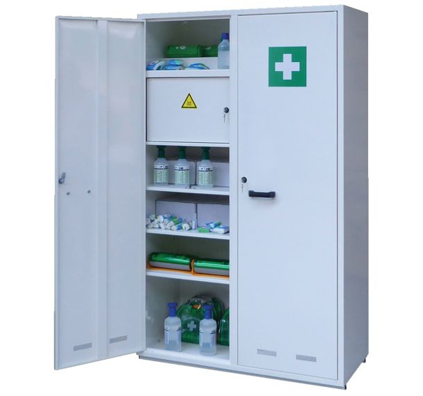 Armoire à pharmacie 2 portes.