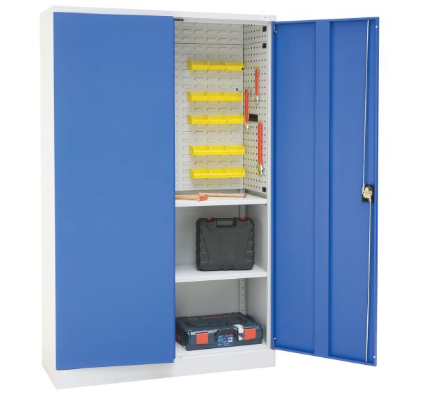 Armoire à portes battantes en kit avec panneau - Haute - Manutan Expert