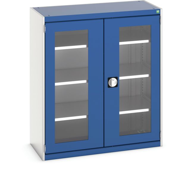 Armoire à portes transparentes Cubio 1050x525x1200mm - Bott
