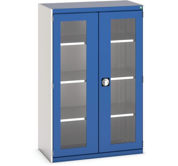 Armoire à portes transparentes Cubio 1050x525x1600mm - Bott