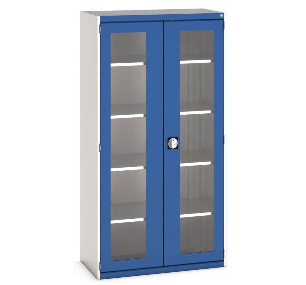 Armoire à portes transparentes Cubio 1050x525x2000mm - Bott