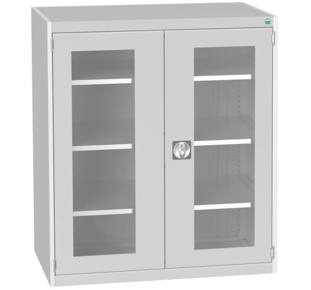 Armoire à portes transparentes Cubio 1050x650x1200mm - Bott