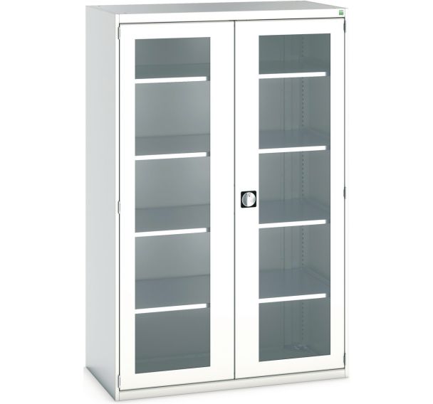 Armoire à portes transparentes Cubio 1300x525x2000mm - Bott