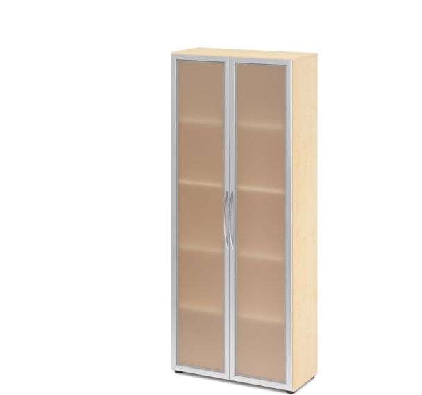 Armoire à portes vitrées Basic - 5 niveaux - Hammerbacher
