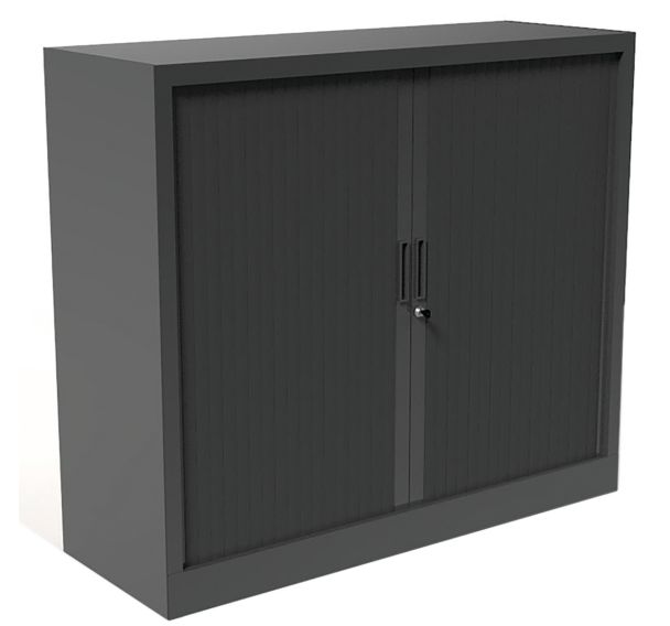 Armoire à rideaux - Avec plateau supérieur - Anthracite