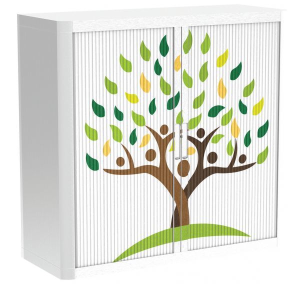 Armoire à rideaux personnalisée- Arbre familial - EasyOffice