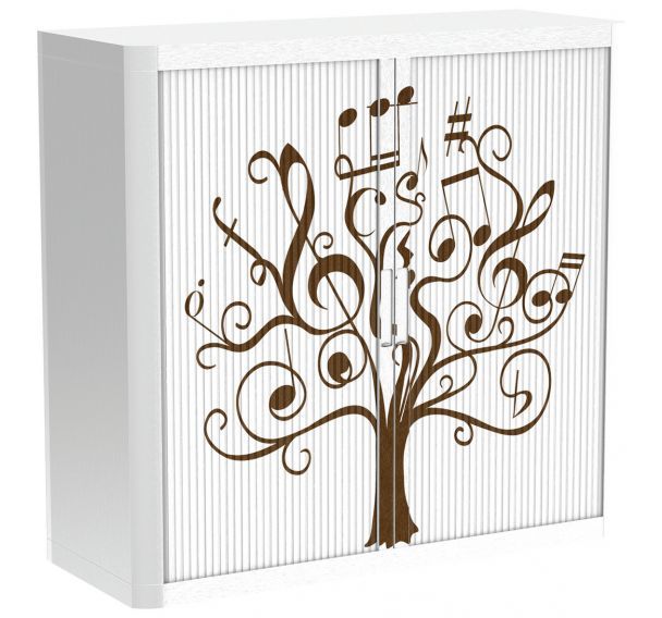 Armoire à rideaux personnalisée- Arbre musique - EasyOffice