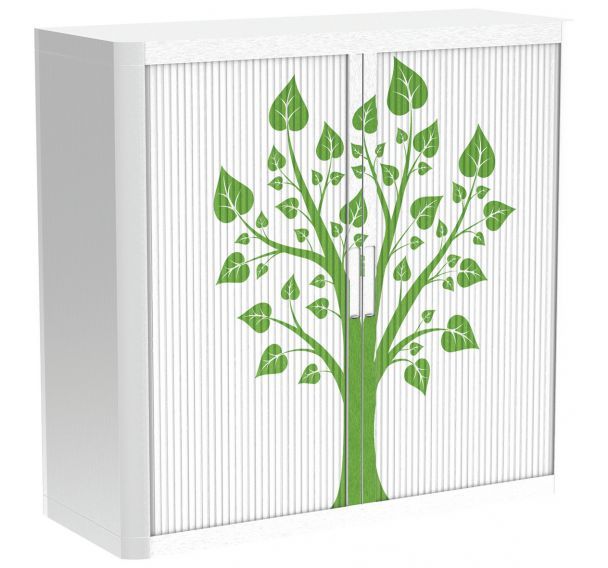 Armoire à rideaux personnalisée- Arbre vert - EasyOffice
