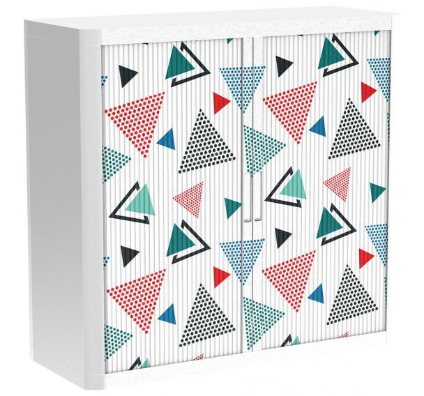 Armoire à rideaux personnalisée- Triangles - EasyOffice