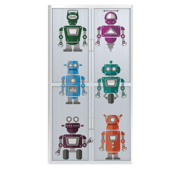 Armoire à rideaux personnalisée campus robot-EasyOffice