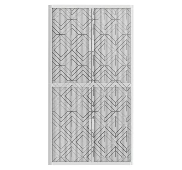 Armoire à rideaux personnalisée la géometrie en motif-EasyOffice