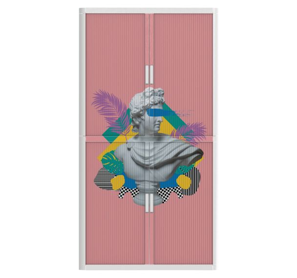 Armoire à rideaux personnalisée sculpture pop art-EasyOffice