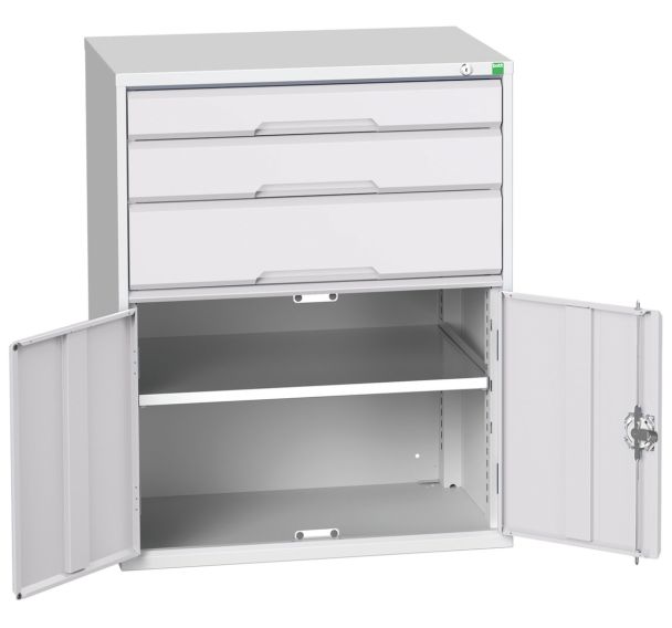 Armoire à tiroirs Verso - 1000mm - 3 tiroirs - Bott