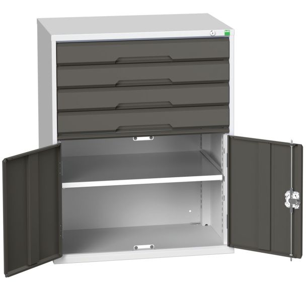 Armoire à tiroirs Verso - 1000mm - 4 tiroirs - Bott