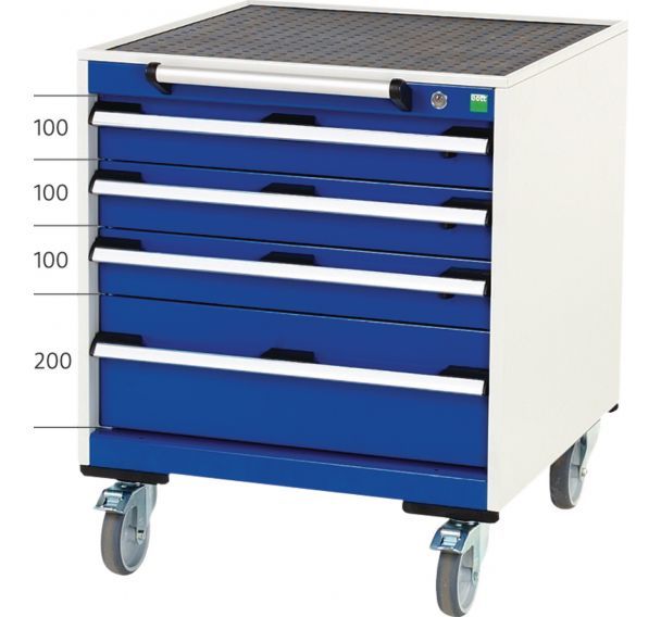 Armoire à tiroirs mobile Cubio - Largeur 65 cm