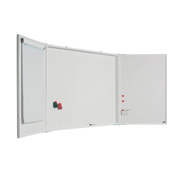 Armoire acier émaillé mat/blanc cadre blanc - Smit Visual