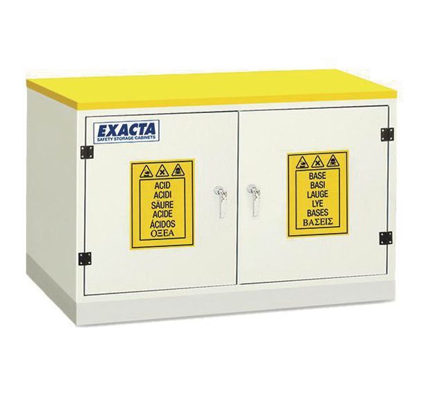 Armoire anti-corrosion en PVC sous paillasse - 2 portes