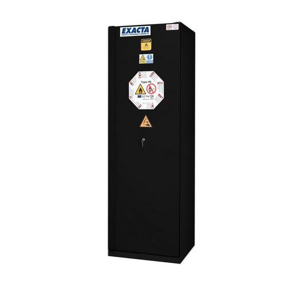 Armoire anti-feu 90 min haute pour batteries lithium-ion - Noir