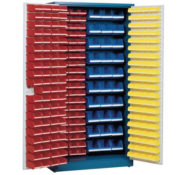 Armoire avec 273 bacs à bec - Haute - Avec portes aménagées