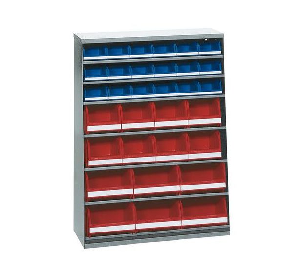 Armoire avec 32 bacs à bec - Basse - Sans porte