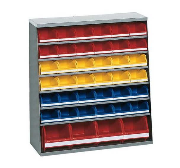 Armoire avec 40 bacs à bec - Basse - Sans porte