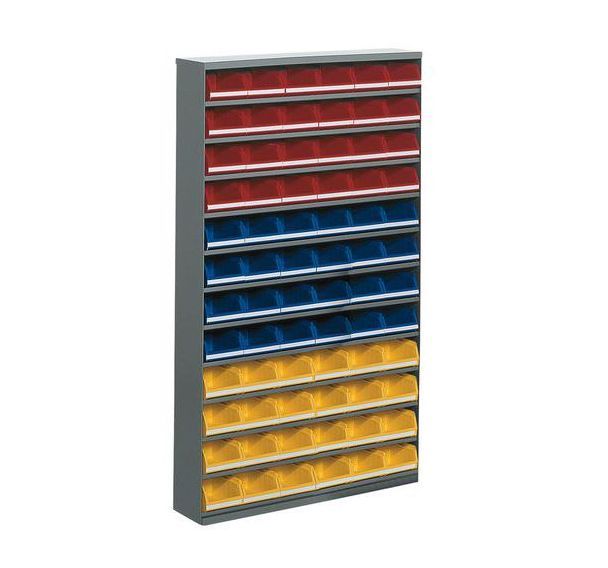 Armoire avec 72 bacs à bec - Basse - Sans porte