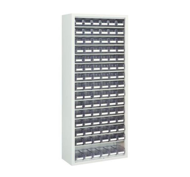 Armoire avec bacs à bec transparents - Moyenne - Sans portes