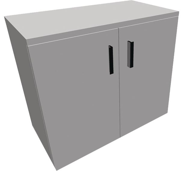 Armoire avec deux portes battantes Armand - H113,5 cm - Eol